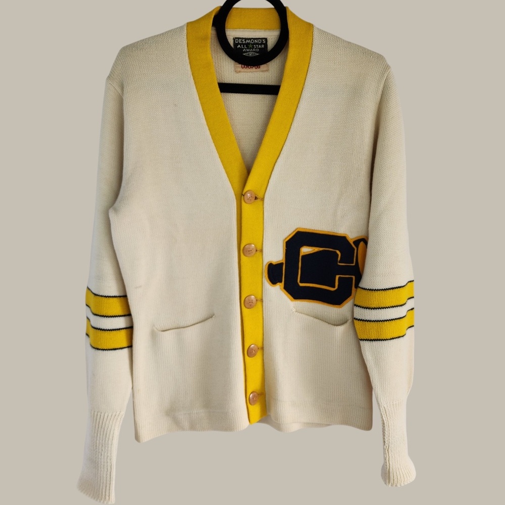 Desmond's All Star- Vintage Varsity Cardigan Small